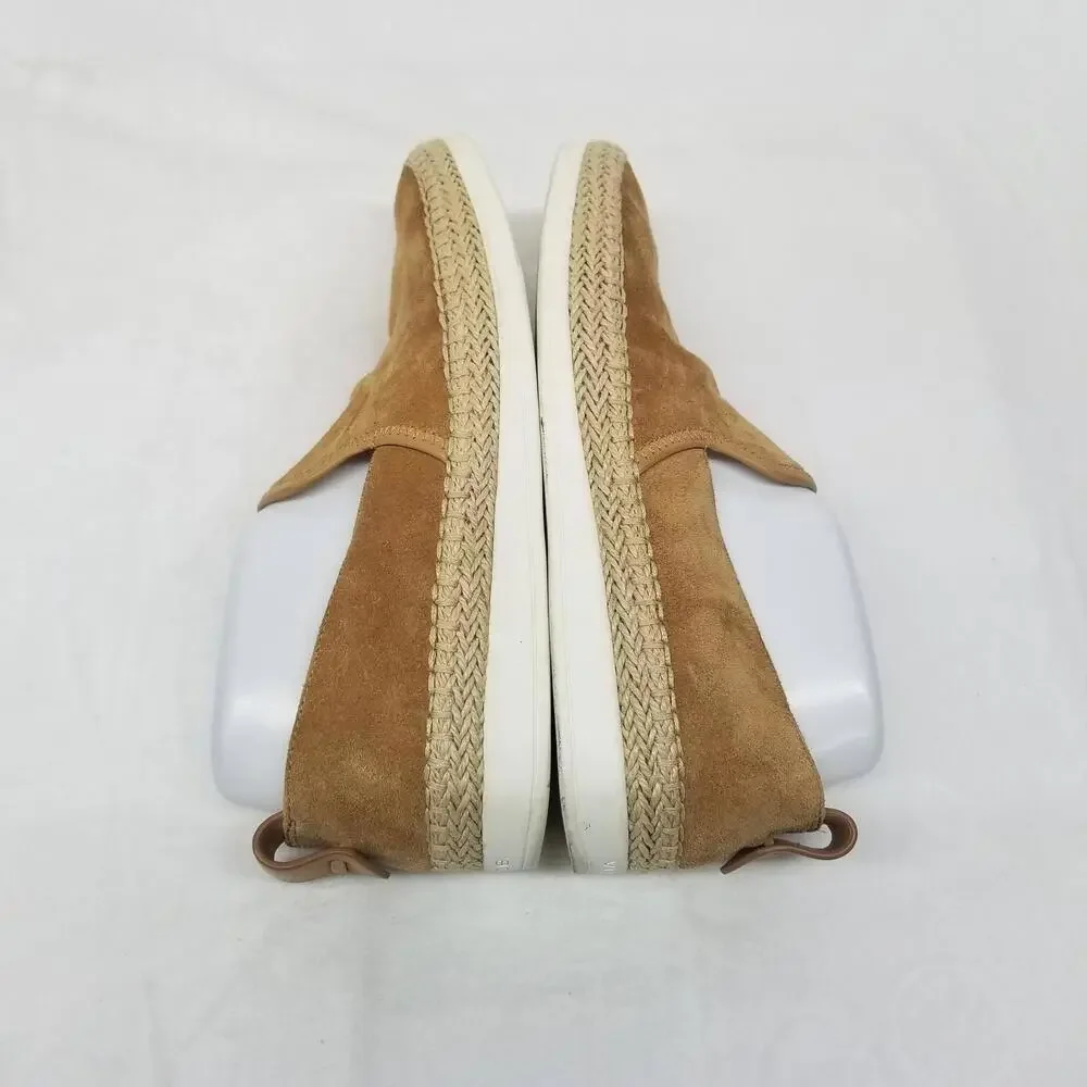 Vince Suede Leather Espadrille Slip-On Loafers Womens 8.5‎ M Camel Brown